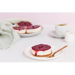 Red fruit cheesecake — homemade at Wooly Pâtisserie, Brussels