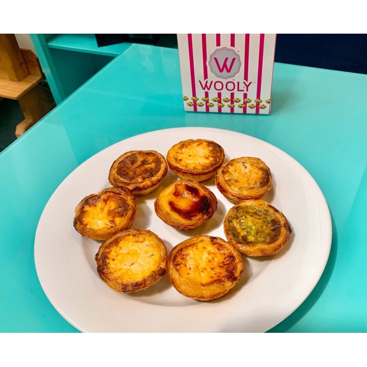 Pastel de Nata Salé – Mini quiche feuilletée portugaise, Wooly Pâtisserie Bruxelles